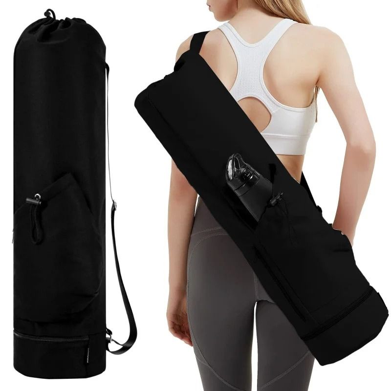Yoga Mat Bag With Water Bottle Pocket And Wet Storage Multi Functional Carrier For Gym Pilates And 8
