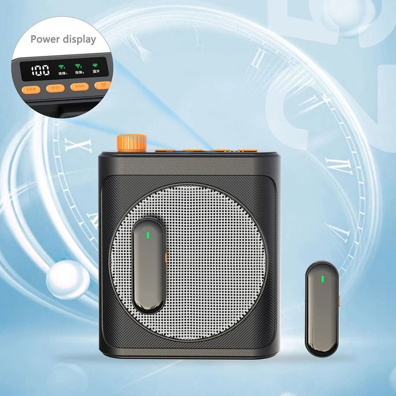 Mini Wireless Megaphone Speaker With Lavalier Microphone Portable Voice Amplifier 5