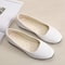 Women Suede Loafers Flat Heel Square Toe Basic Pumps 3