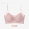 Ultra Thin Ice Silk Bra Women Seamless Halter Vest U Shaped Back Pull Together 9