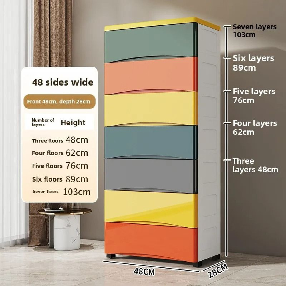 Multi Layer Plastic Storage Box Home Organizer Underbed Storage 11