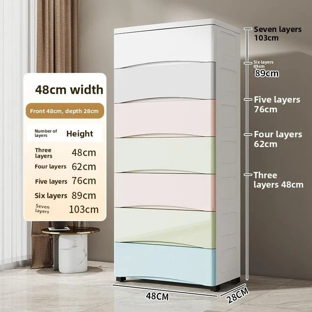 Multi Layer Plastic Storage Box Home Organizer Underbed Storage 12