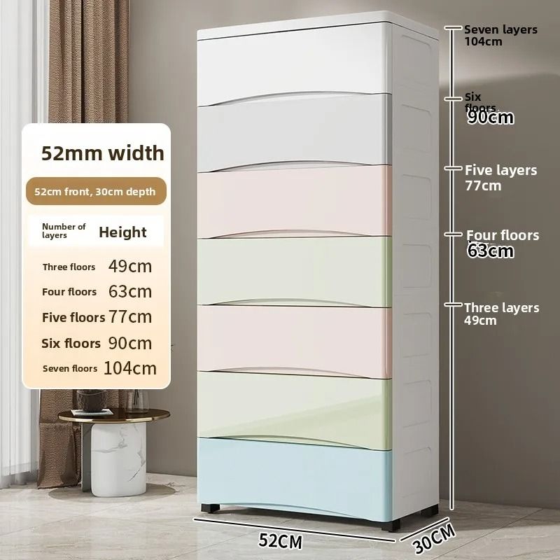 Multi Layer Plastic Storage Box Home Organizer Underbed Storage 15