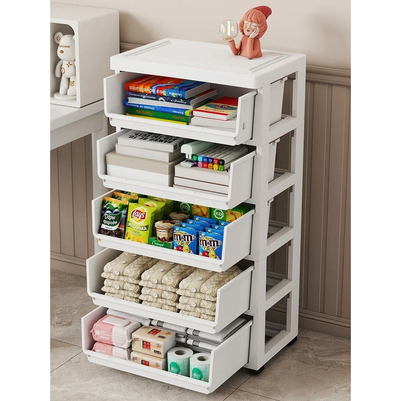 Multi Layer Plastic Storage Box Home Organizer Underbed Storage 4