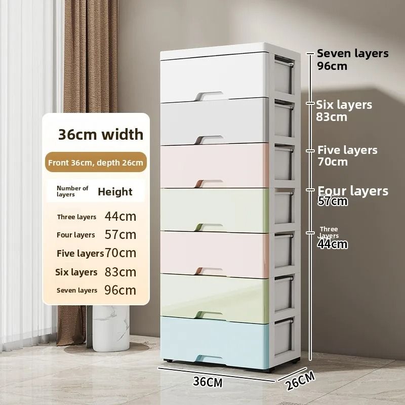 Multi Layer Plastic Storage Box Home Organizer Underbed Storage 5