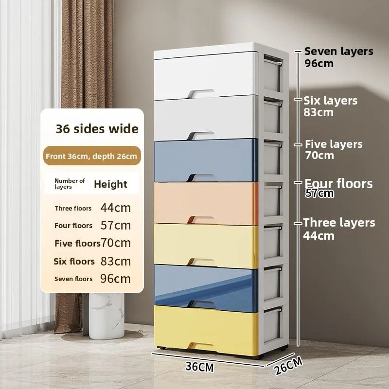 Multi Layer Plastic Storage Box Home Organizer Underbed Storage 6