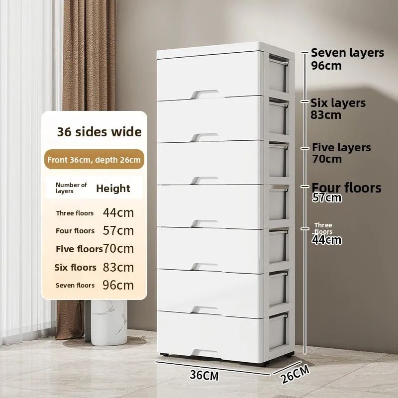 Multi Layer Plastic Storage Box Home Organizer Underbed Storage 7