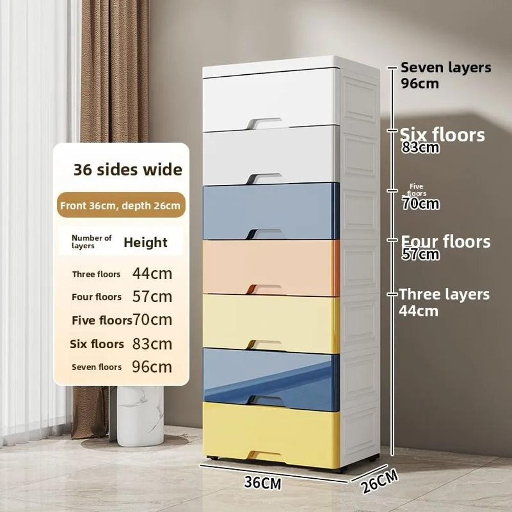 Multi Layer Plastic Storage Box Home Organizer Underbed Storage 8