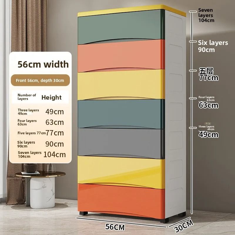 Multi Layer Plastic Storage Box Home Organizer Underbed Storage 17