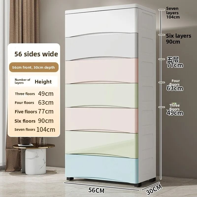 Multi Layer Plastic Storage Box Home Organizer Underbed Storage 18