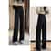 Summer Bubble Milk Puff Cloud High Waist Wide Leg Pants Women 4