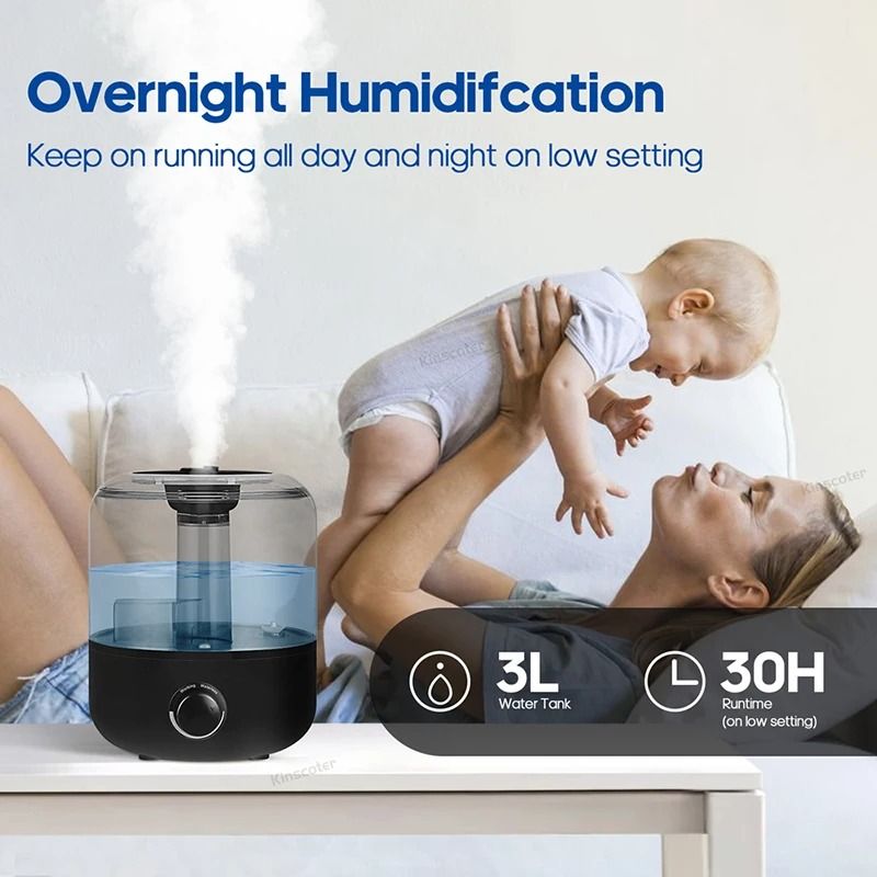 KINSCOTER 3L Air Humidifier Large Capacity Aroma Diffuser With Remote Control And Timer 1