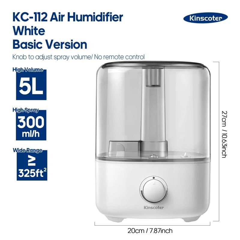 KINSCOTER 3L Air Humidifier Large Capacity Aroma Diffuser With Remote Control And Timer 12