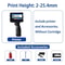 DCODE 1750PLUS Portable Handheld Inkjet Printer Text QR Barcode Label Machine 9