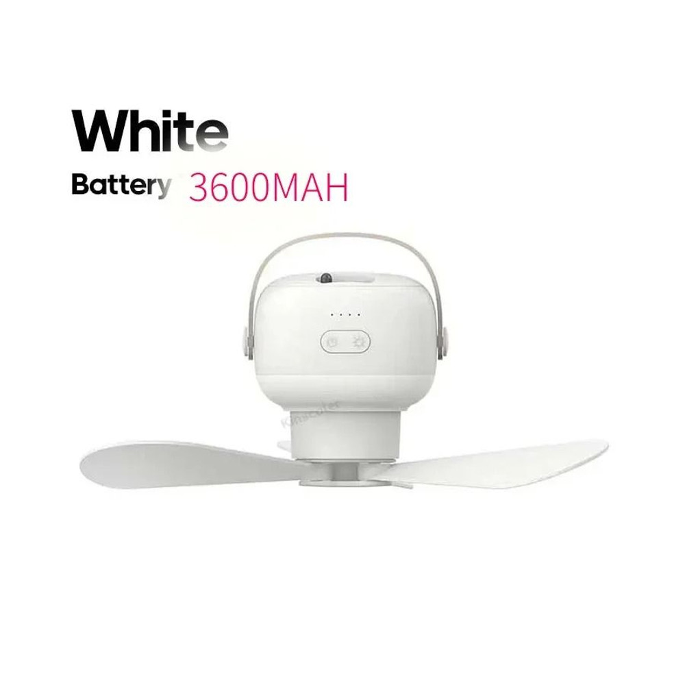 Portable Ceiling Fan Outdoor Camping Rechargeable Fan LED Lighting Remote Control 6