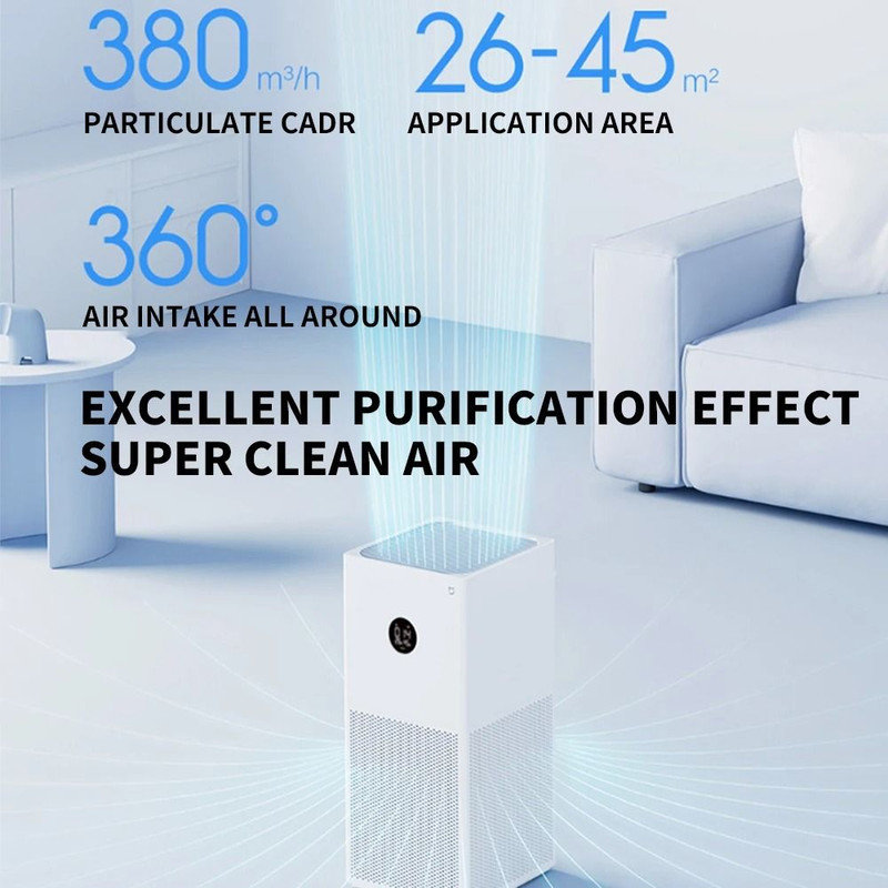 Xiaomi Mijia Smart Air Purifier 4 Lite LED Display Aldehyde Removal 3
