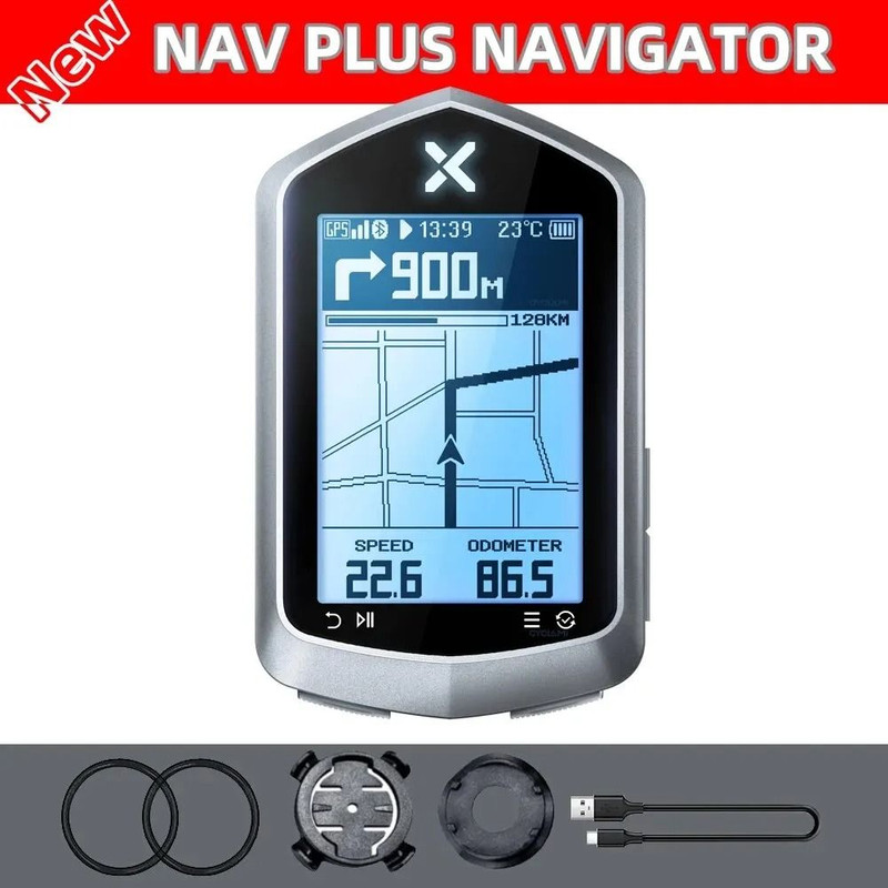 XOSS NAV Plus GPS Bike Computer Wireless Speedometer Map Navigation 6