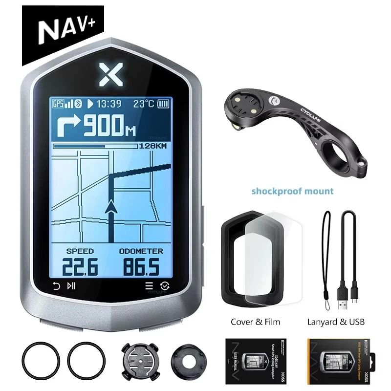 XOSS NAV Plus GPS Bike Computer Wireless Speedometer Map Navigation 8