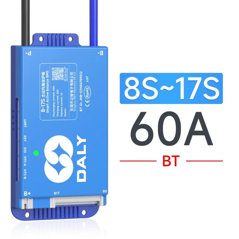 Daly Smart BMS BT WiFi 4S 8S 16S 24S 12V72V 40A200A Active Balance Protection 16