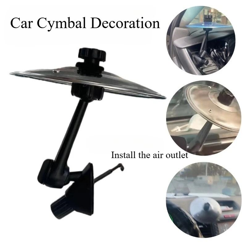 Portable Car Handheld Cymbal Air Vent Decoration With Drum Design 0