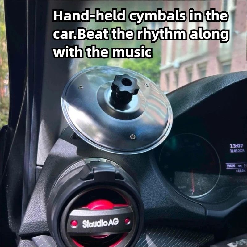 Portable Car Handheld Cymbal Air Vent Decoration With Drum Design 1