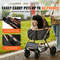 Foldable Pet Stroller With Brakes And Detachable Carrier For Small To Medium Dogs Up To 66 Lbs 1