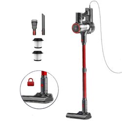 yisora corded stick vacuum cleaner 600w 23kpa suction 6 in 1 handheld for carpet and hard floor