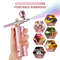 Mini Airbrush Kit 03mm Pink Air Compressor For Nail Art Tattoos Crafts And Cake Decorating 0