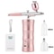 Mini Airbrush Kit 03mm Pink Air Compressor For Nail Art Tattoos Crafts And Cake Decorating 9