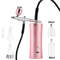 Mini Airbrush Kit 03mm Pink Air Compressor For Nail Art Tattoos Crafts And Cake Decorating 15