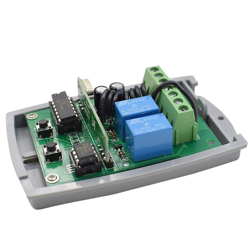 Universal Garage Door Remote Control Receiver 2 Channel 433MHz Fixed Rolling Code 2