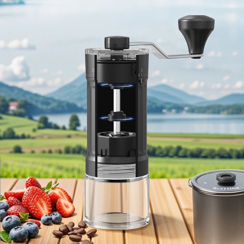 Portable Manual Coffee Grinder With 40 Adjustable Settings 3