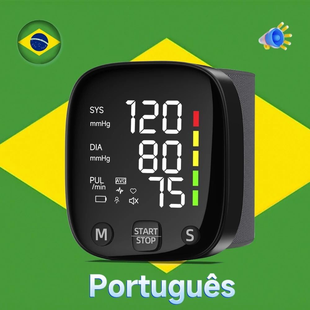 Rechargeable Digital Wrist Blood Pressure Monitor With Voice Broadcast 9