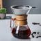 Hand Glass Coffee Kettle Stainless Steel Filter Pour Over Pot 11
