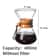 Hand Glass Coffee Kettle Stainless Steel Filter Pour Over Pot 6