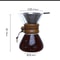 Hand Glass Coffee Kettle Stainless Steel Filter Pour Over Pot 7