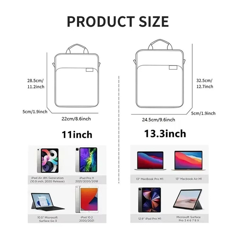 Tablet Bag Case For IPad And Universal Laptop Pouch With Protective Handbag Design 4