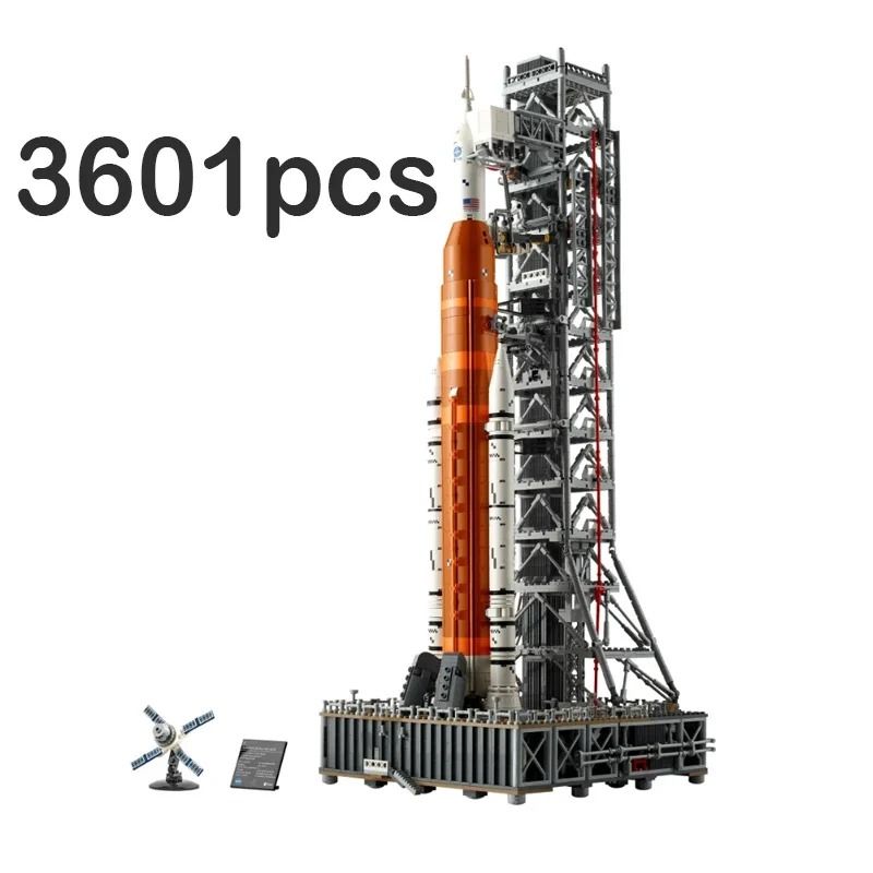 3601pcs Artemis Space Launch System Rocket Puzzle Model Building Kit 6