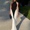 Blifanbo Patchwork Sleeveless Split Maxi Dress Women Fashion Contrast Color Halter Backless Ruched 4