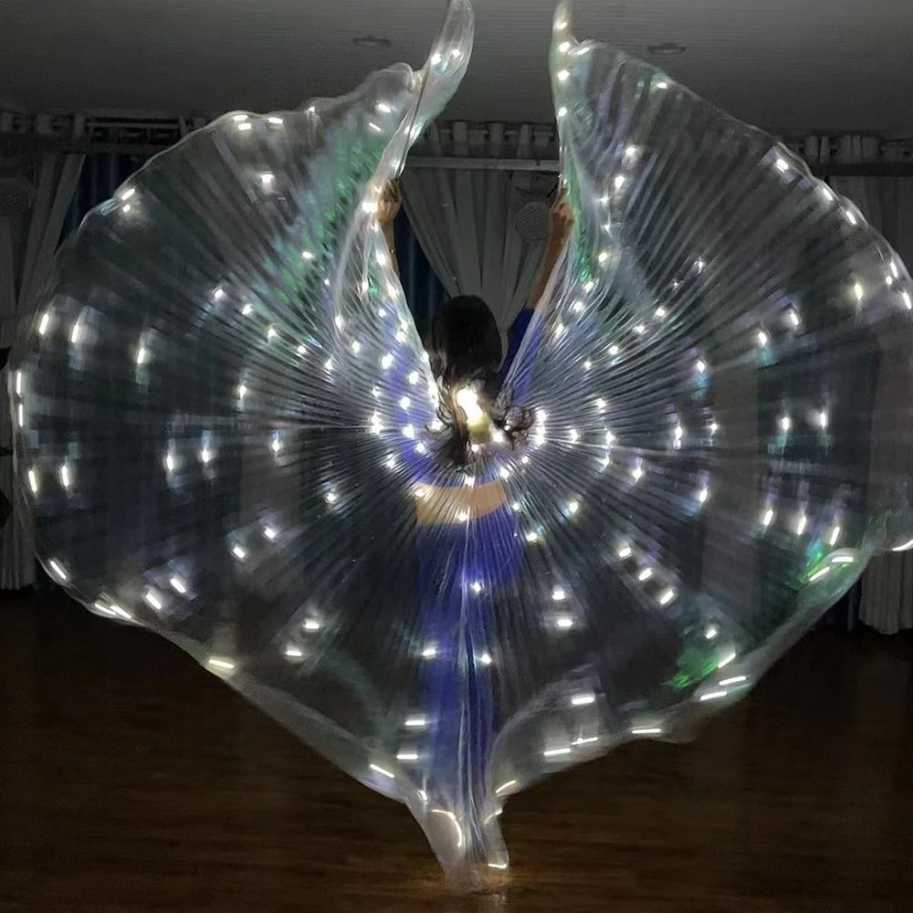 Belly Dance LED Isis Wings Fluorescent Butterfly Performance Costume 20