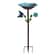 Garden Birdbath Sturdy Iron Standing Outdoor Vintage Bird Bath Bowl For Patio Yard 11