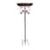 Garden Birdbath Sturdy Iron Standing Outdoor Vintage Bird Bath Bowl For Patio Yard 12