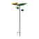 Garden Birdbath Sturdy Iron Standing Outdoor Vintage Bird Bath Bowl For Patio Yard 19