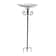 Garden Birdbath Sturdy Iron Standing Outdoor Vintage Bird Bath Bowl For Patio Yard 21