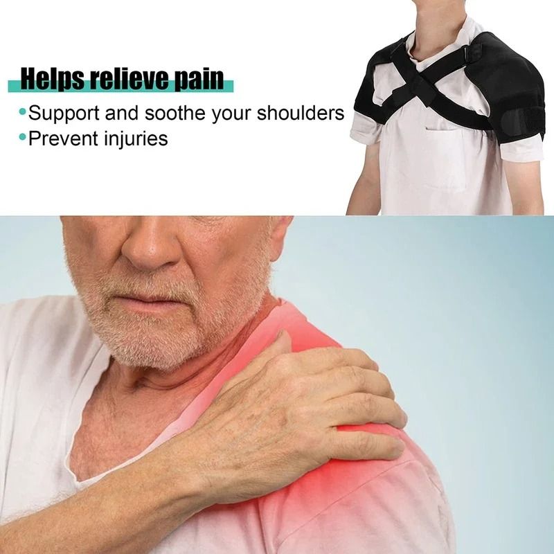 Adjustable Double Shoulder Brace Sports Support Belt For Back Pain Relief And Compression 4