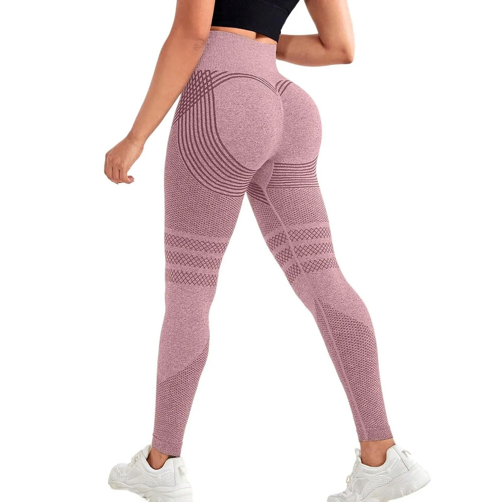 High Waist Compression Slimming Leggings For Women Seamless Push Up Yoga And Fitness Pants 12