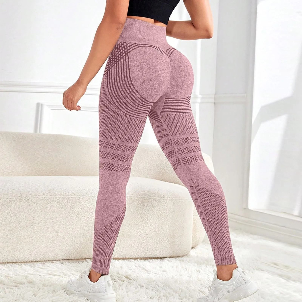 High Waist Compression Slimming Leggings For Women Seamless Push Up Yoga And Fitness Pants 3