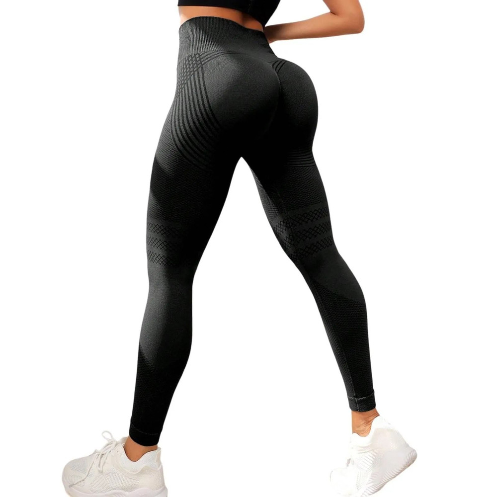 High Waist Compression Slimming Leggings For Women Seamless Push Up Yoga And Fitness Pants 6