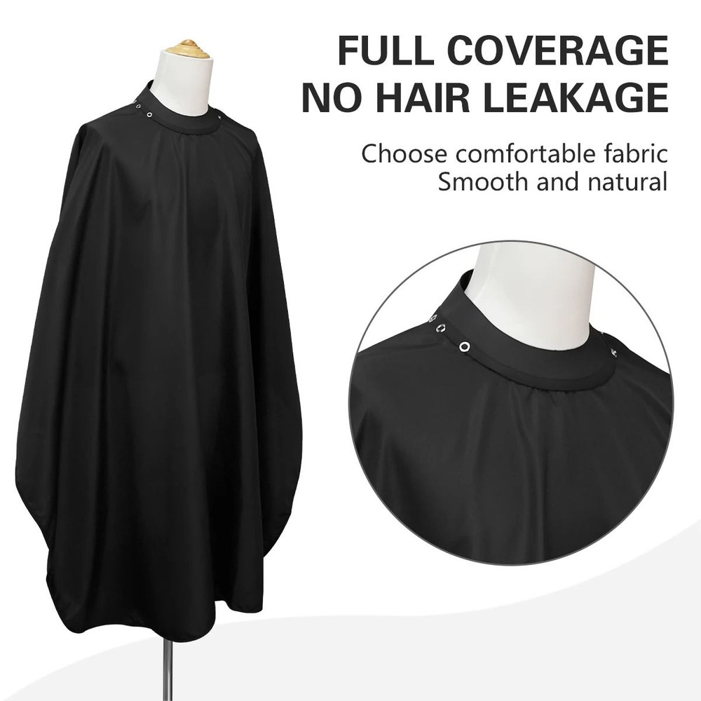 Professional Barber Salon Apron With Silicone Collar Waterproof Hairdressing Cape 3