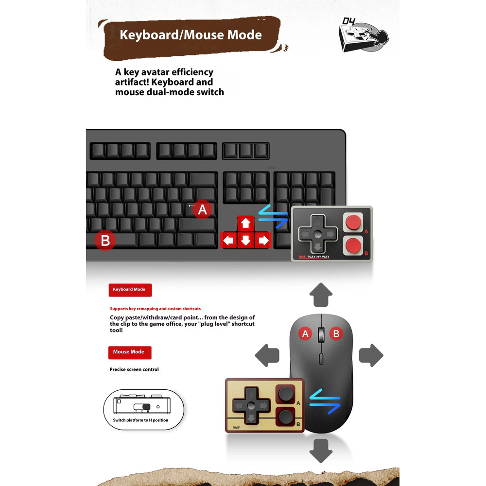 IINE Pocket Mini Bluetooth Game Controller Multi Function Joystick For Android And IPhone 1